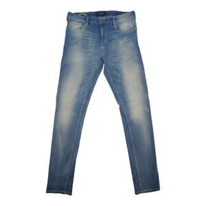Scotch & Soda Skim Slim Fit Light Wash Jeans Men’s 31x32 Distressed Italy Fabric